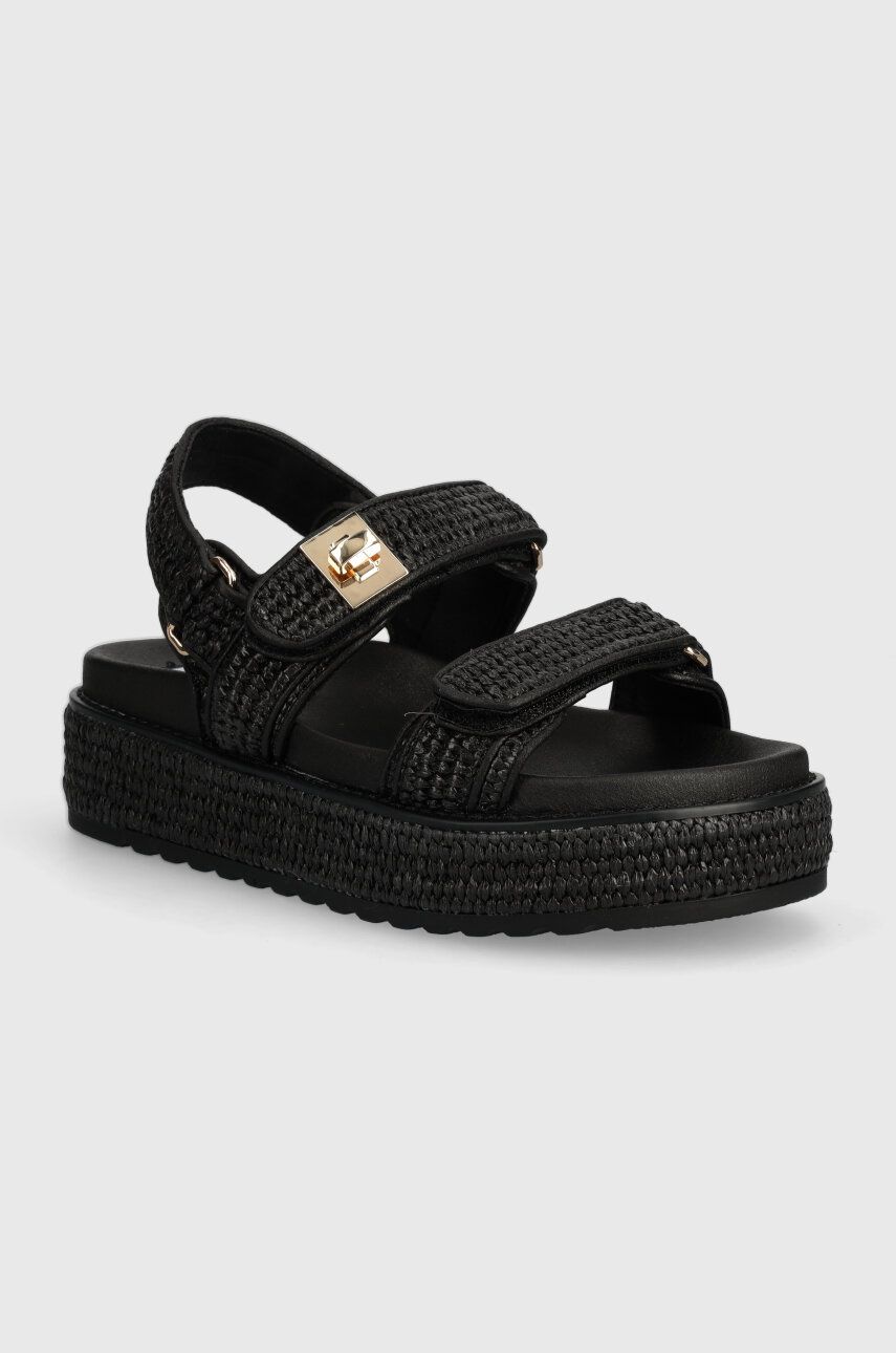 Steve Madden sandale Bigmona femei, culoarea negru, cu platforma, SM11003034 Steve Madden sandale Bigmona femei, culoarea negru, cu platforma, SM11003034
