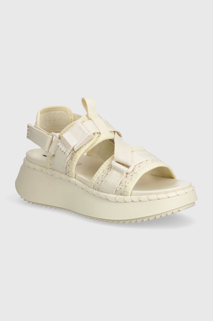 Steve Madden sandale Decorum femei, culoarea bej, cu platforma, SM11003017 Steve Madden sandale Decorum femei, culoarea bej, cu platforma, SM11003017