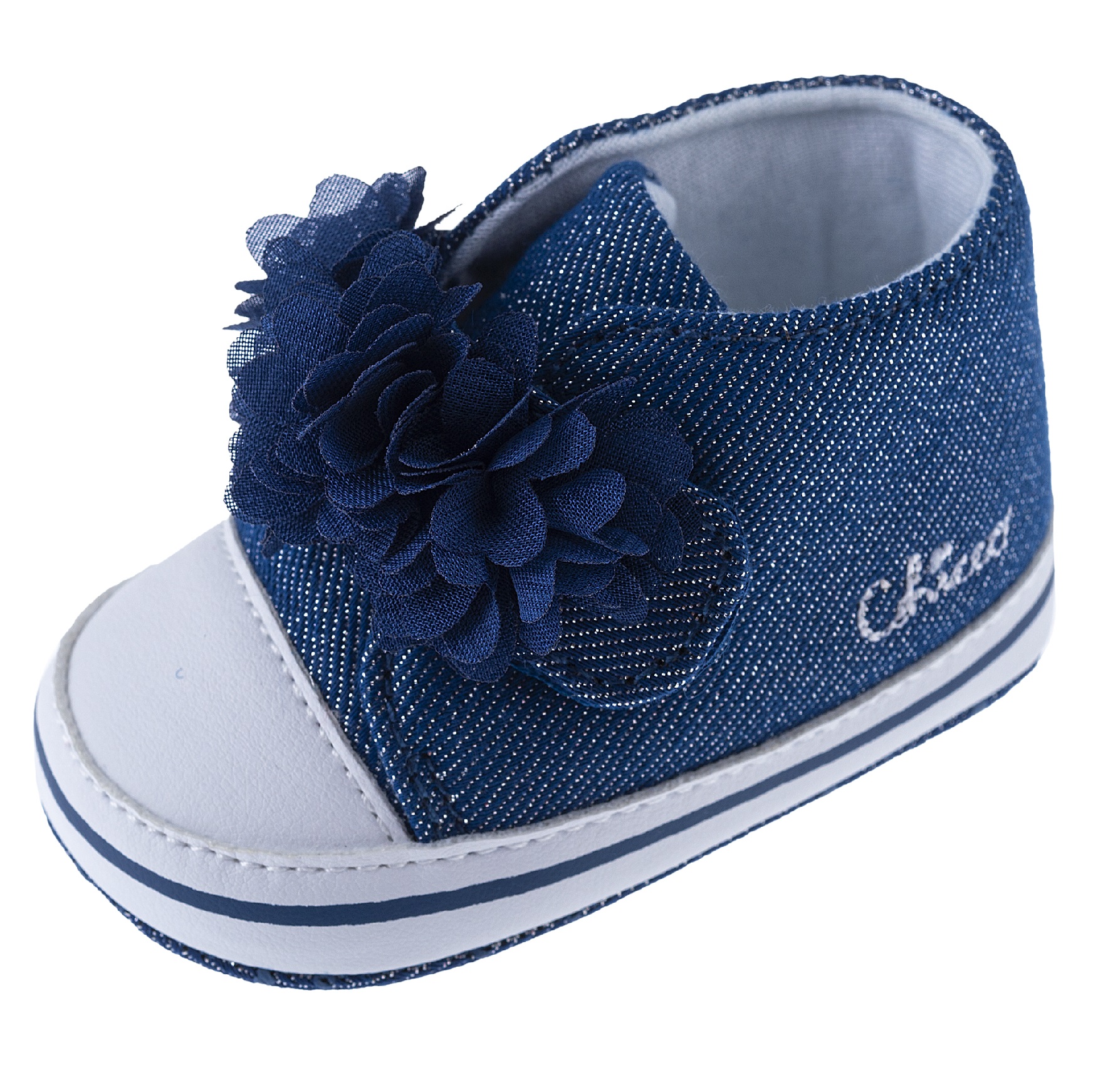 Ghete copii Chicco Naira material textil, bleumarin cu model, 67043-62P Ghete copii Chicco Naira material textil, bleumarin cu model, 67043-62P