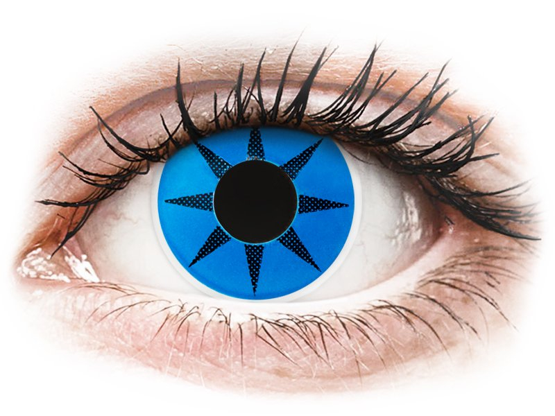 Lentile de contact colorate ColourVUE Crazy Lens - Blue Star - fără dioptrie (2 lentile) Lentile de contact colorate ColourVUE Crazy Lens - Blue Star - fără dioptrie (2 lentile)