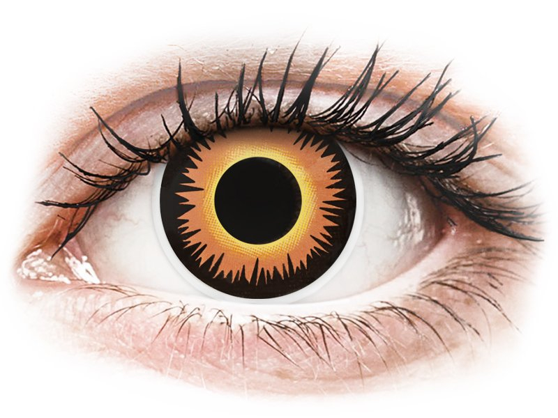Lentile de contact colorate ColourVUE Crazy Lens - Orange Werewolf - fără dioptrie (2 lentile) Lentile de contact colorate ColourVUE Crazy Lens - Orange Werewolf - fără dioptrie (2 lentile)