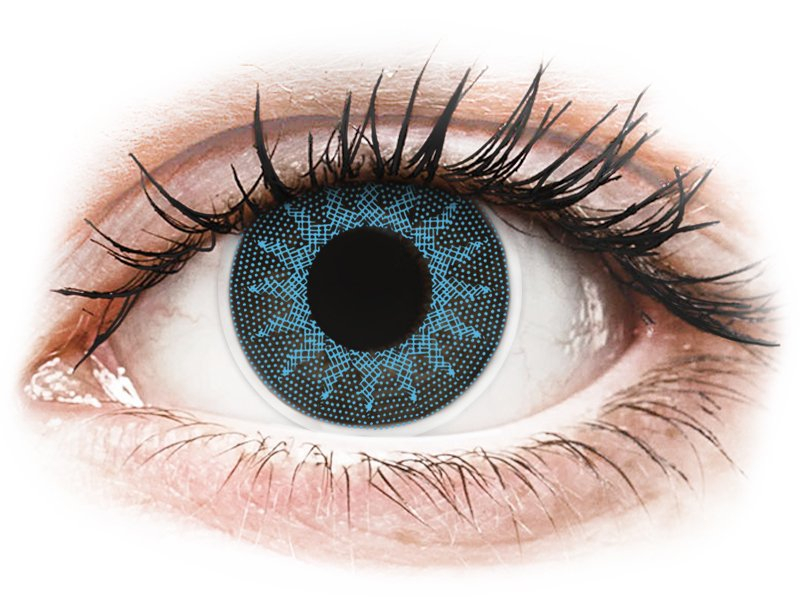 Lentile de contact colorate ColourVUE Crazy Lens - Solar Blue - fără dioptrie (2 lentile) Lentile de contact colorate ColourVUE Crazy Lens - Solar Blue - fără dioptrie (2 lentile)