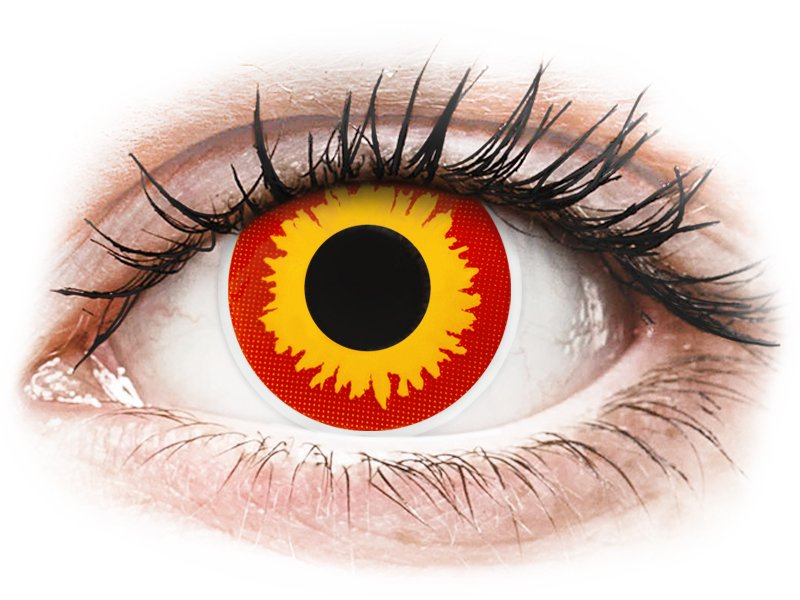 Lentile de contact colorate ColourVUE Crazy Lens - Wildfire - fără dioptrie (2 lentile) Lentile de contact colorate ColourVUE Crazy Lens - Wildfire - fără dioptrie (2 lentile)