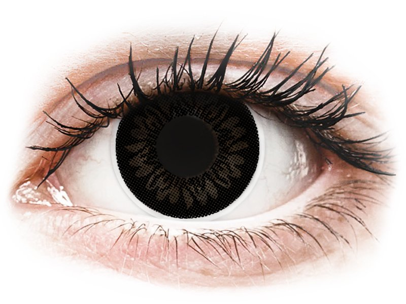 Lentile de contact colorate ColourVUE BigEyes Dolly Black - cu dioptrie (2 lentile) Lentile de contact colorate ColourVUE BigEyes Dolly Black - cu dioptrie (2 lentile)