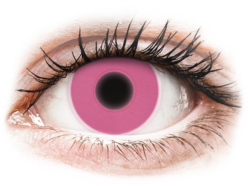 Lentile de contact colorate ColourVUE Crazy Glow Pink - fără dioptrie (2 lentile) Lentile de contact colorate ColourVUE Crazy Glow Pink - fără dioptrie (2 lentile)