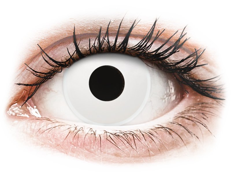 Lentile de contact colorate ColourVUE Crazy Lens - WhiteOut - fără dioptrie (2 lentile) Lentile de contact colorate ColourVUE Crazy Lens - WhiteOut - fără dioptrie (2 lentile)