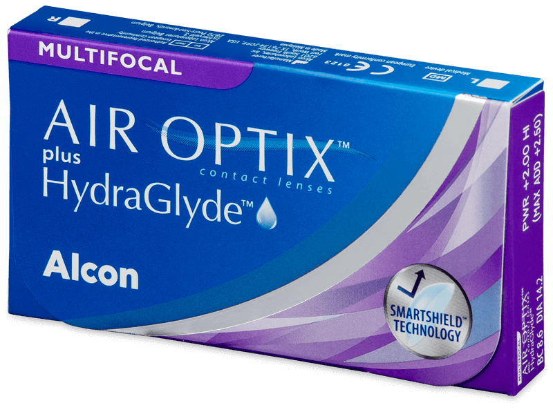 Lentile de contact lunare Air Optix plus HydraGlyde Multifocal (3 lentile) Lentile de contact lunare Air Optix plus HydraGlyde Multifocal (3 lentile)