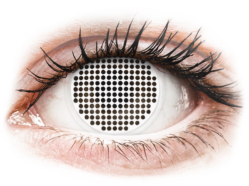 Lentile de contact colorate ColourVUE Crazy Lens - White Screen - plano (2 lenses) Lentile de contact colorate ColourVUE Crazy Lens - White Screen - plano (2 lenses)