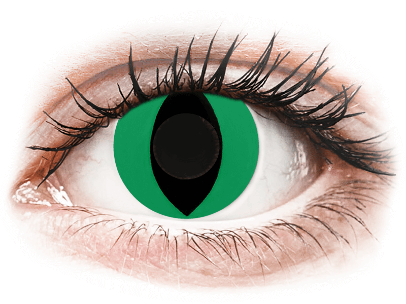 Lentile de contact colorate CRAZY LENS - Cat Eye Green - lentile zilnice fără dioptrie (2 lentile) Lentile de contact colorate CRAZY LENS - Cat Eye Green - lentile zilnice fără dioptrie (2 lentile)