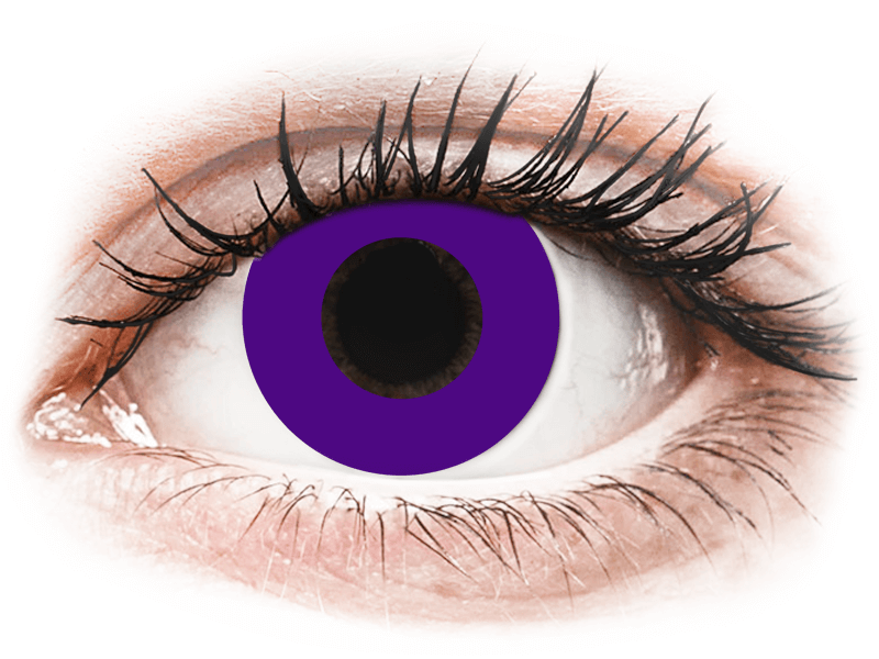 Lentile de contact colorate CRAZY LENS - Solid Violet - lentile zilnice cu dioptrie (2 lentile) Lentile de contact colorate CRAZY LENS - Solid Violet - lentile zilnice cu dioptrie (2 lentile)