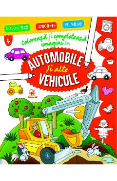 Coloreaza si completeaza imagini cu automobile si alte vehicule Coloreaza si completeaza imagini cu automobile si alte vehicule