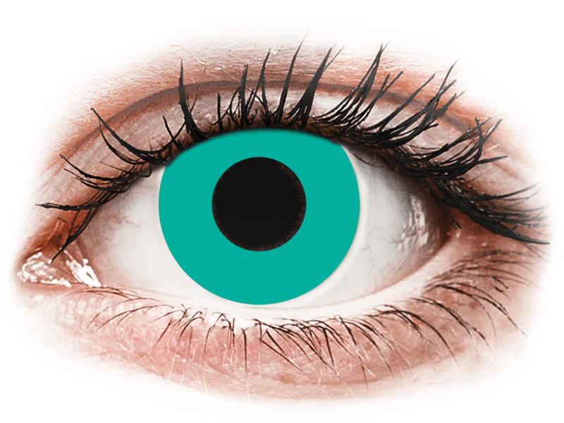 Lentile de contact colorate CRAZY LENS - Solid Turquoise - lentile zilnice fără dioptrie (2 lentile) Lentile de contact colorate CRAZY LENS - Solid Turquoise - lentile zilnice fără dioptrie (2 lentile)