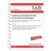 Codul de procedura fiscala si Normele metodologice de aplicare. Actualizat la 22. 01. 2024 Codul de procedura fiscala si Normele metodologice de aplicare. Actualizat la 22. 01. 2024