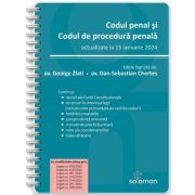 Codul penal si Codul de procedura penala - actualizate la 15 ianuarie 2024 - George Zlati, Dan-Sebastian Chertes Codul penal si Codul de procedura penala - actualizate la 15 ianuarie 2024 - George Zlati, Dan-Sebastian Chertes