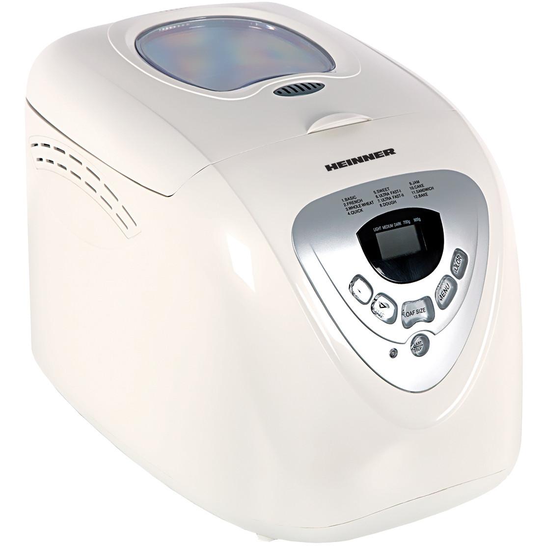 Masina de paine Heinner Breadexpress HBM-690W, 600 W, 900 g, 12 programe, Alb Masina de paine Heinner Breadexpress HBM-690W, 600 W, 900 g, 12 programe, Alb