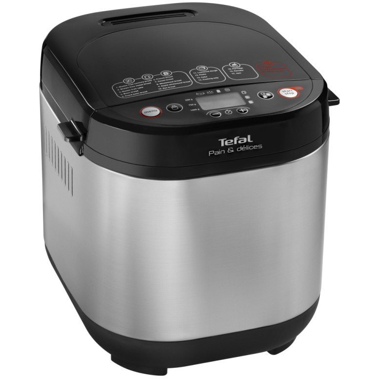 Masina de paine Tefal Pain Delices PF240E38, 700 W, 1000 g, 20 programe, Argintiu/Negru Masina de paine Tefal Pain Delices PF240E38, 700 W, 1000 g, 20 programe, Argintiu/Negru