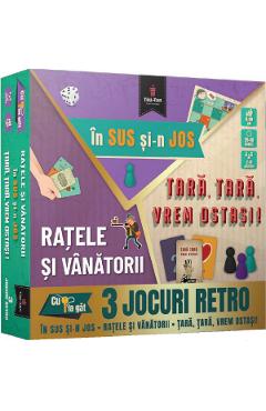 3 jocuri retro: In sus si-n jos. Ratele si vanatorii. Tara, tara, vrem ostasi! 3 jocuri retro: In sus si-n jos. Ratele si vanatorii. Tara, tara, vrem ostasi!