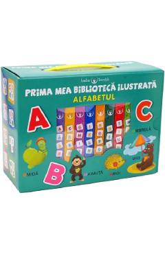 Bebe invata. Prima mea biblioteca ilustrata: Alfaabetul. Cutie 8 carticele Bebe invata. Prima mea biblioteca ilustrata: Alfaabetul. Cutie 8 carticele