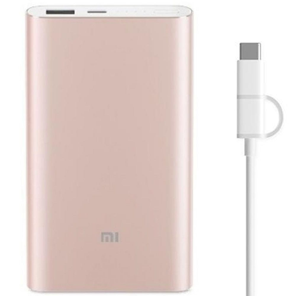 Acumulator extern Xiaomi Mi Power Bank Pro, 10000 mAh, USB-C, Auriu Acumulator extern Xiaomi Mi Power Bank Pro, 10000 mAh, USB-C, Auriu