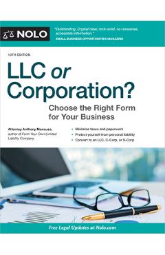 LLC or Corporation?: Choose the Right Form for Your Business - Anthony Mancuso LLC or Corporation?: Choose the Right Form for Your Business - Anthony Mancuso