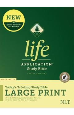 NLT Life Application Study Bible, Third Edition, Large Print (Red Letter, Hardcover, Indexed) - Tyndale NLT Life Application Study Bible, Third Edition, Large Print (Red Letter, Hardcover, Indexed) - Tyndale