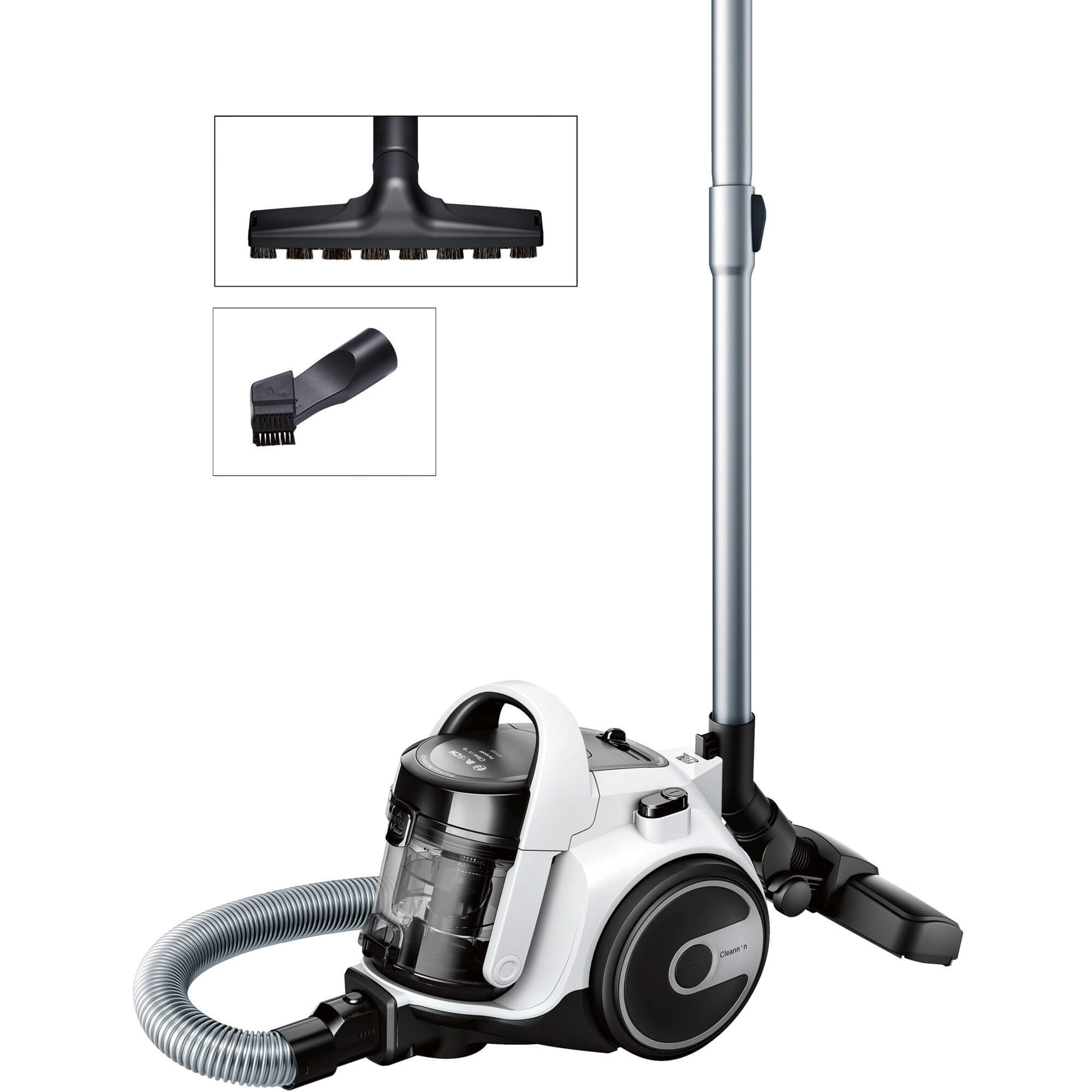 Aspirator fara sac Bosch BGS05A222, 700 W, 1.5 L, 25.4 kWh/an, Tub telescopic, Filtru EPA 12, Perie multifunctionala, Nivel zgomot 78 dB, Lungime cablu 6 m, Alb Aspirator fara sac Bosch BGS05A222, 700 W, 1.5 L, 25.4 kWh/an, Tub telescopic, Filtru EPA 12, Perie multifunctionala, Nivel zgomot 78 dB, Lungime cablu 6 m, Alb