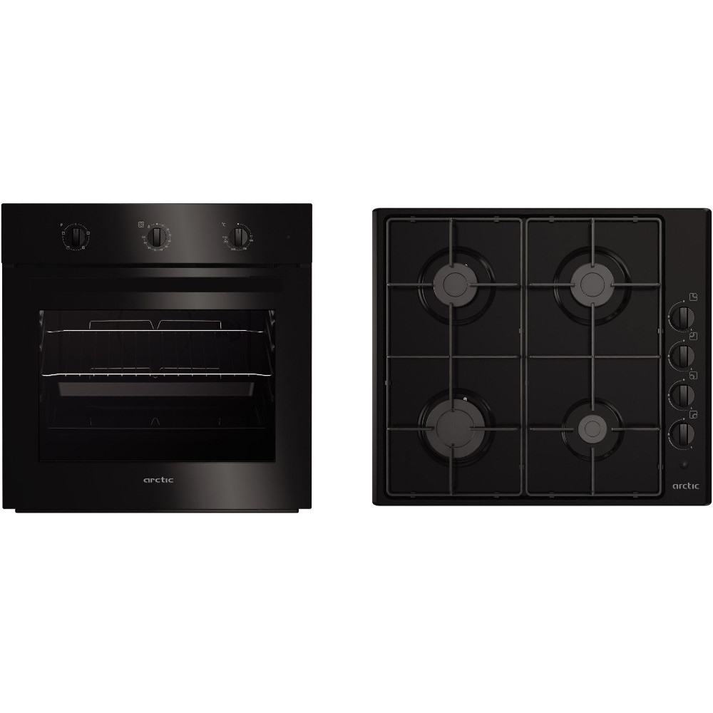 Pachet: Cuptor incorporabil Arctic AROSC21130BD, 71 l, Clasa A + Plita incorporabila, 4 arzatoare Pachet: Cuptor incorporabil Arctic AROSC21130BD, 71 l, Clasa A + Plita incorporabila, 4 arzatoare