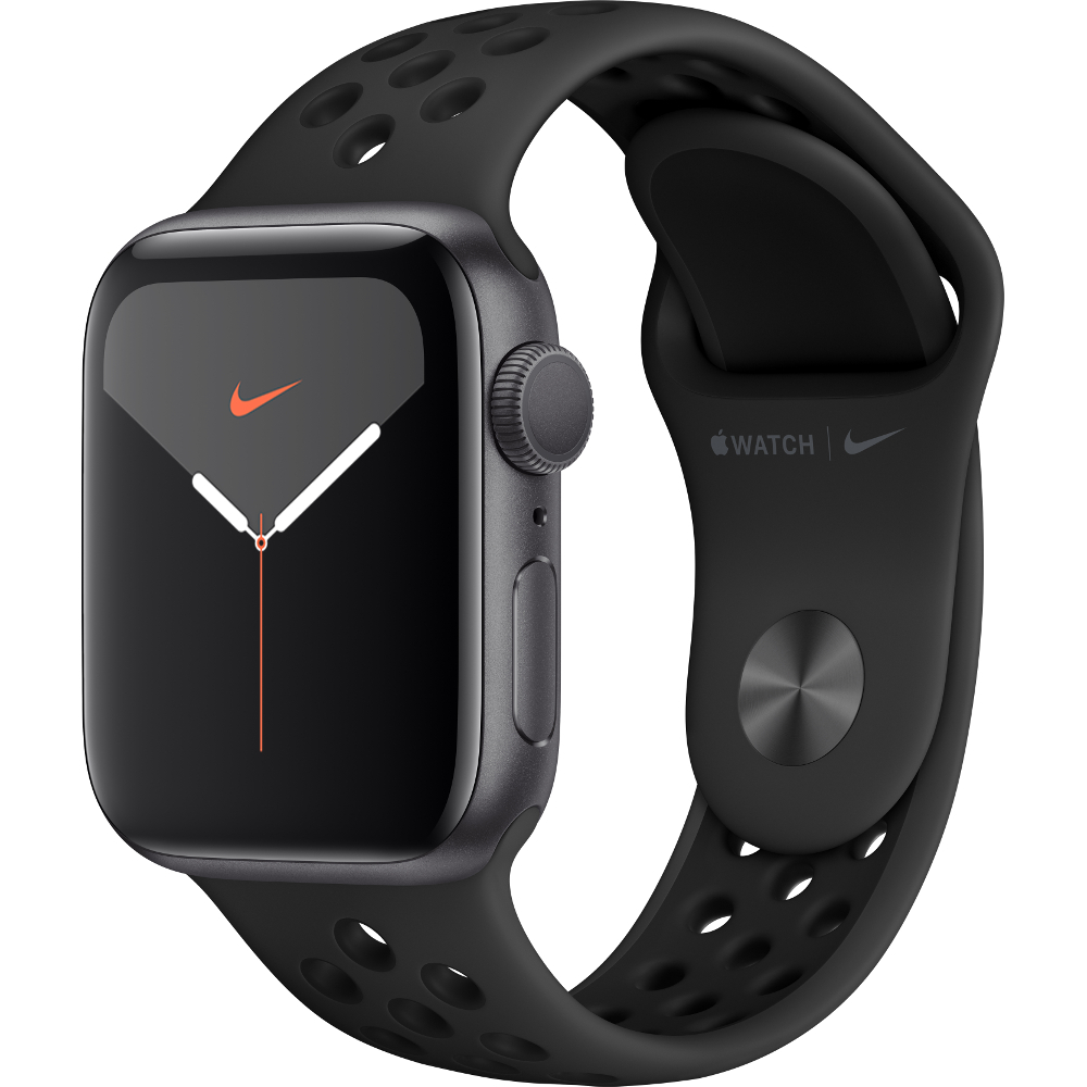 Apple Watch Nike+ Series 5 GPS, 40mm, Space Grey, Aluminium Case, Anthracite/Black Nike Sport Band Apple Watch Nike+ Series 5 GPS, 40mm, Space Grey, Aluminium Case, Anthracite/Black Nike Sport Band