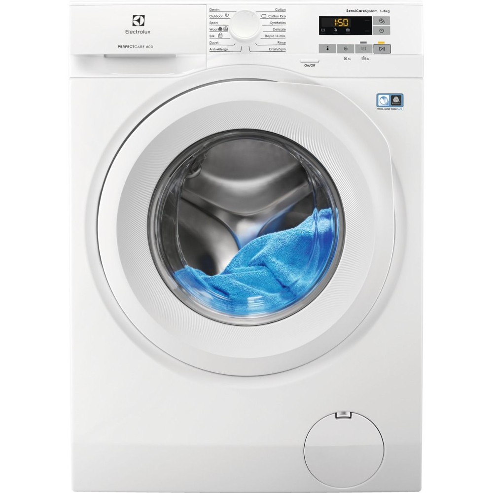 Masina de spalat rufe Electrolux EW6F528W, 1200 RPM, 8 kg, Clasa E, (clasificare energetica veche Clasa A+++) Masina de spalat rufe Electrolux EW6F528W, 1200 RPM, 8 kg, Clasa E, (clasificare energetica veche Clasa A+++)