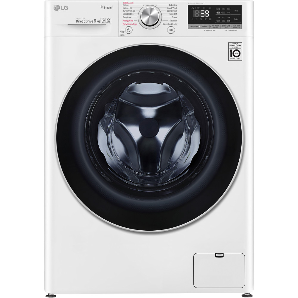 Masina de spalat rufe LG F4WN609S1, 1400 RPM, 9 kg, Clasa D, (clasificare energetica veche Clasa A+++) Masina de spalat rufe LG F4WN609S1, 1400 RPM, 9 kg, Clasa D, (clasificare energetica veche Clasa A+++)