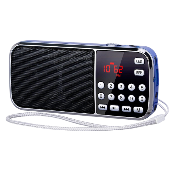Radio AM/FM portabil Radio de buzunar cu Bluetooth și MP3 Radio digital fără fir Lumină LED încorporată 12,6 x 2,5 cm albastru Radio AM/FM portabil Radio de buzunar cu Bluetooth și MP3 Radio digital fără fir Lumină LED încorporată 12,6 x 2,5 cm albastru