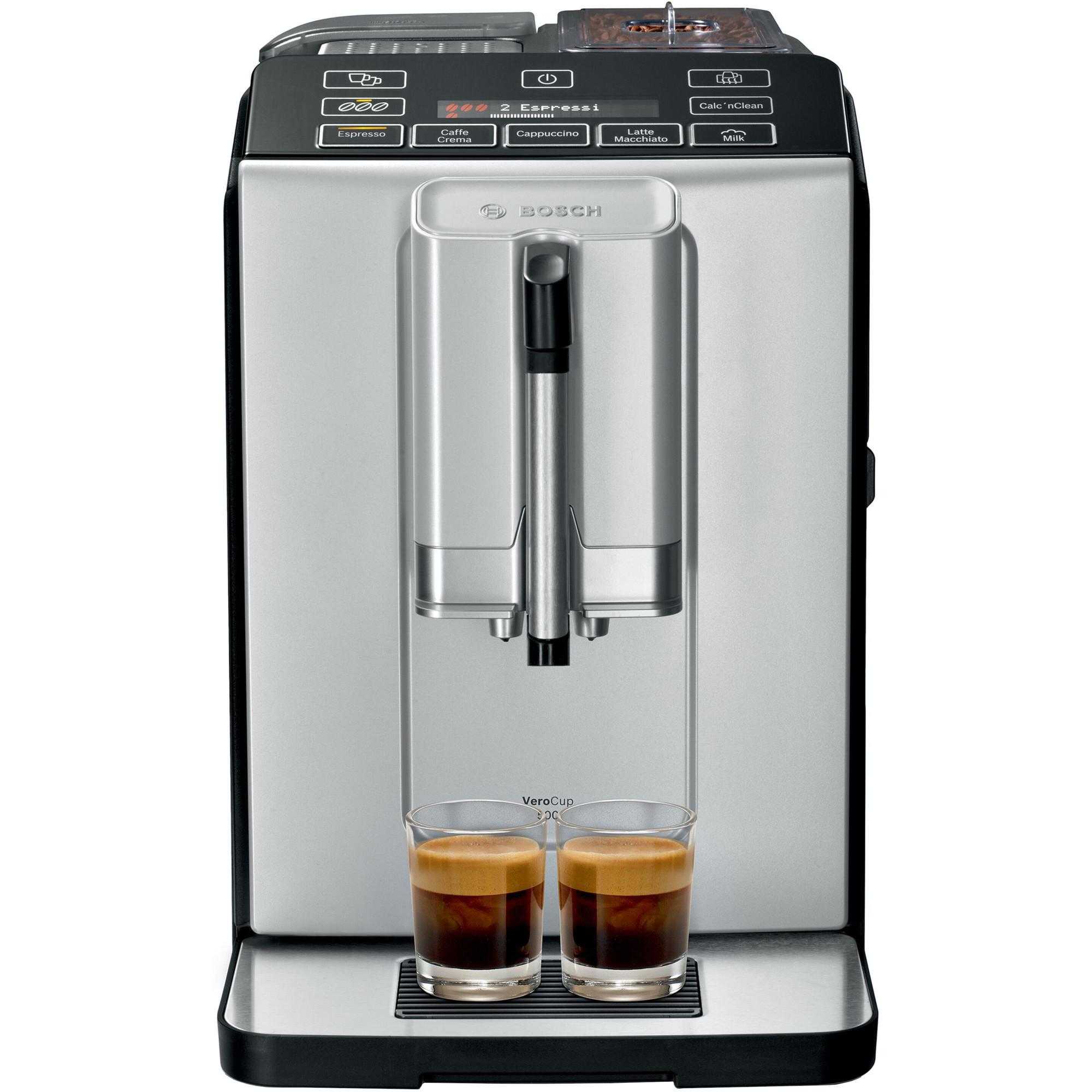 Espressor automat Bosch VeroCup 500 TIS30521RW, 1300 W, 1.4 L, 15 bar, Argintiu Espressor automat Bosch VeroCup 500 TIS30521RW, 1300 W, 1.4 L, 15 bar, Argintiu