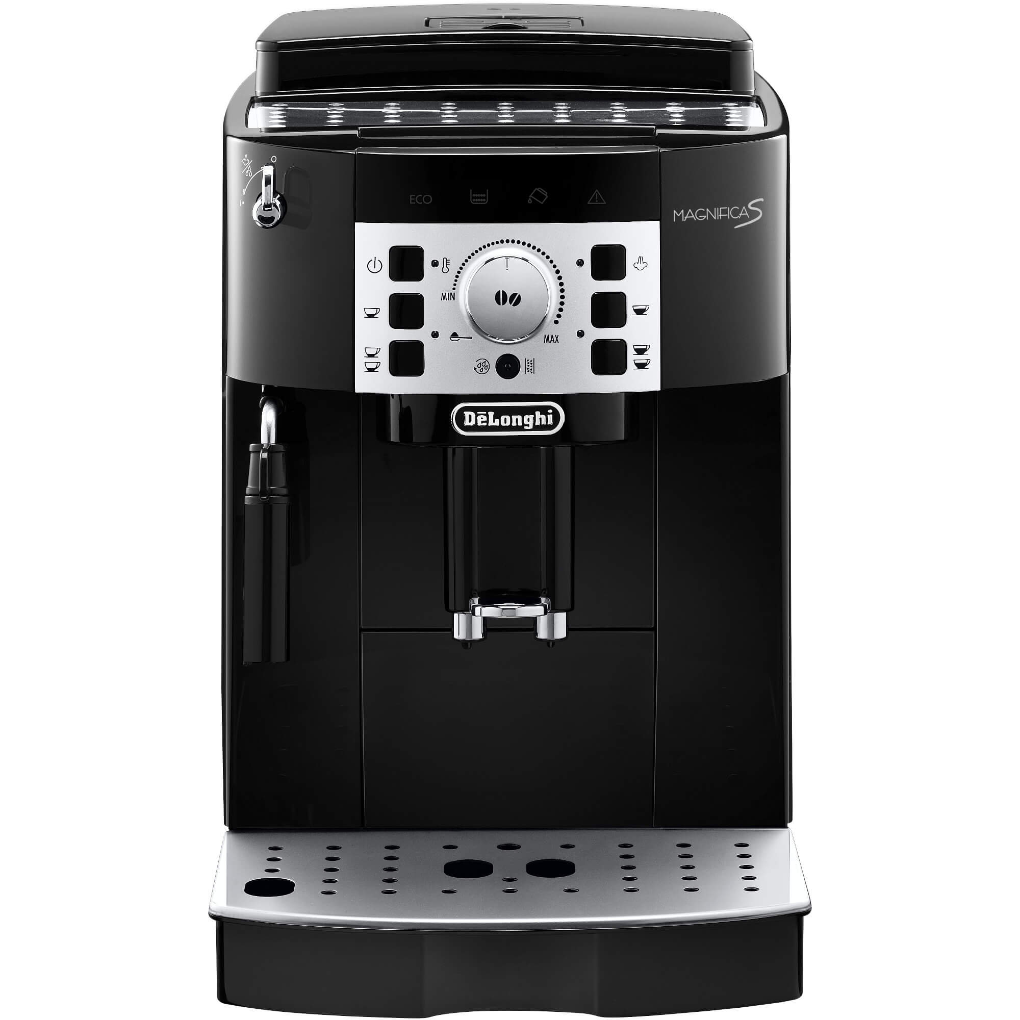 Espressor automat DeLonghi ECAM 22.110B/22.115B, Sistem Cappuccino, Capac pastrare aroma, 1450 W, 1.8 L, 15 bar, Negru Espressor automat DeLonghi ECAM 22.110B/22.115B, Sistem Cappuccino, Capac pastrare aroma, 1450 W, 1.8 L, 15 bar, Negru