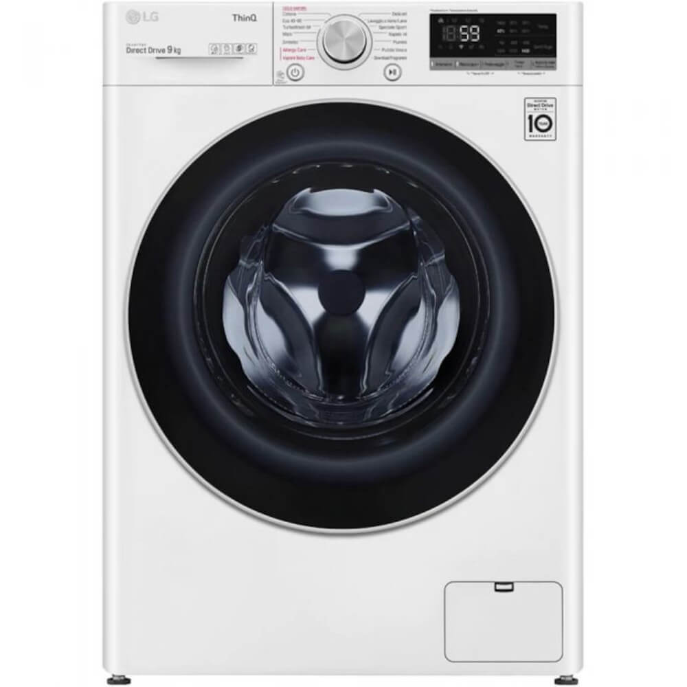 Masina de spalat rufe LG F4WV509S1E, 1400 RPM, 9 kg, AI Direct Drive, Steam, TurboWash, Clasa B Masina de spalat rufe LG F4WV509S1E, 1400 RPM, 9 kg, AI Direct Drive, Steam, TurboWash, Clasa B