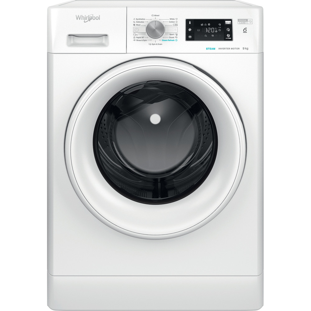 Masina de spalat rufe Whirlpool FFB 9458 WV EE, 1400 RPM, 9 kg, Fresh Care+, Motor Inverter, Clasa B Masina de spalat rufe Whirlpool FFB 9458 WV EE, 1400 RPM, 9 kg, Fresh Care+, Motor Inverter, Clasa B