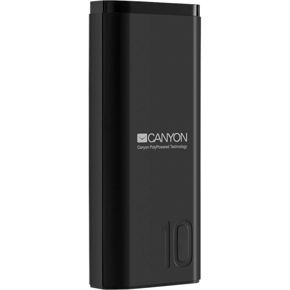Acumulator extern Canyon CNE-CPB010B, Li-Poly, 5V, Tehnologie Smart IC, 10000 mAh, Negru Acumulator extern Canyon CNE-CPB010B, Li-Poly, 5V, Tehnologie Smart IC, 10000 mAh, Negru
