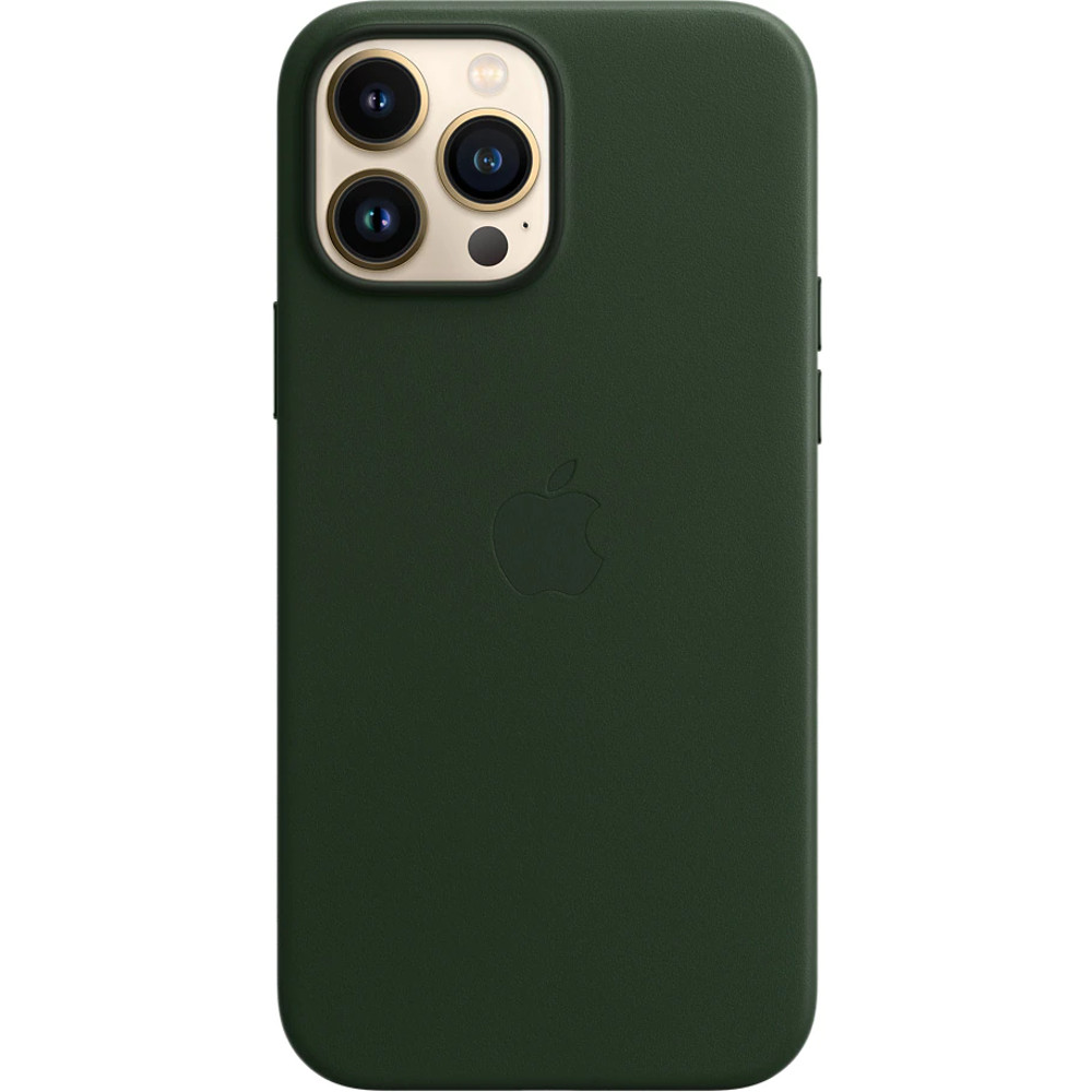 Husa de protectie Apple Leather Case with MagSafe pentru iPhone 13 Pro Max, Sequoia Green Husa de protectie Apple Leather Case with MagSafe pentru iPhone 13 Pro Max, Sequoia Green