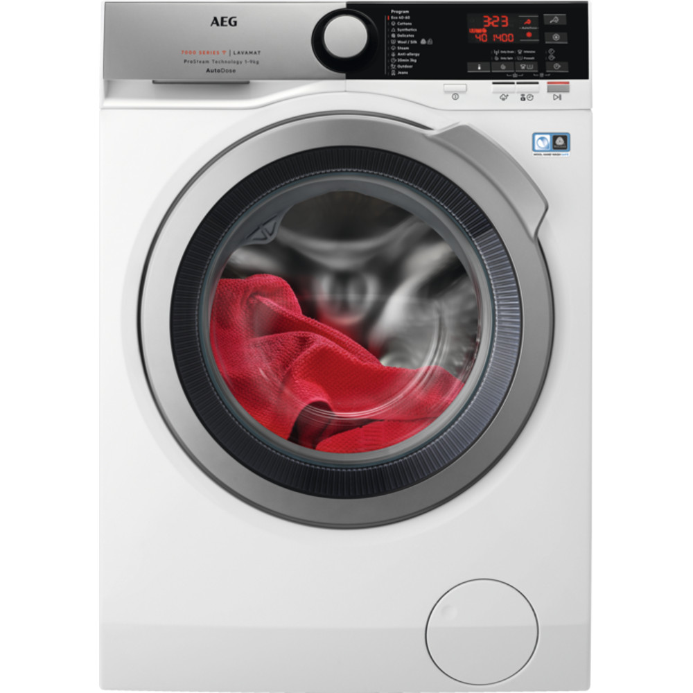 Masina de spalat rufe AEG L7FBE49BSA, 1400 RPM, 9 kg, Motor Inverter, AutoDose, ProSteam Technology, Display LED, WiFi, Clasa A Masina de spalat rufe AEG L7FBE49BSA, 1400 RPM, 9 kg, Motor Inverter, AutoDose, ProSteam Technology, Display LED, WiFi, Clasa A
