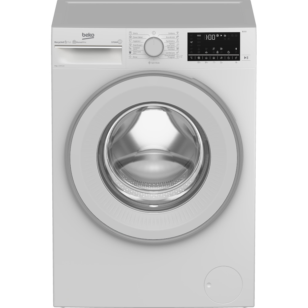 Masina de spalat rufe Beko B3WFU 782C WB, 8 kg, 1200 rpm, SteamCure, Recycled Tub, HomeWhiz, Motor ProSmart Inverter, Aquawave, Blocare acces copii, Anti-Sifonare, Clasa C Masina de spalat rufe Beko B3WFU 782C WB, 8 kg, 1200 rpm, SteamCure, Recycled Tub, HomeWhiz, Motor ProSmart Inverter, Aquawave, Blocare acces copii, Anti-Sifonare, Clasa C