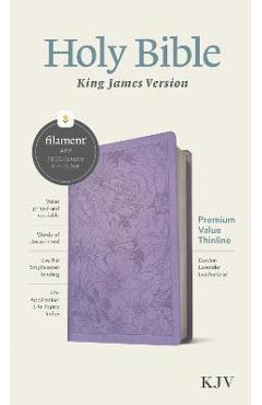 KJV Premium Value Thinline Bible, Filament Enabled Edition (Red Letter, Leatherlike, Garden Lavender) - Tyndale KJV Premium Value Thinline Bible, Filament Enabled Edition (Red Letter, Leatherlike, Garden Lavender) - Tyndale