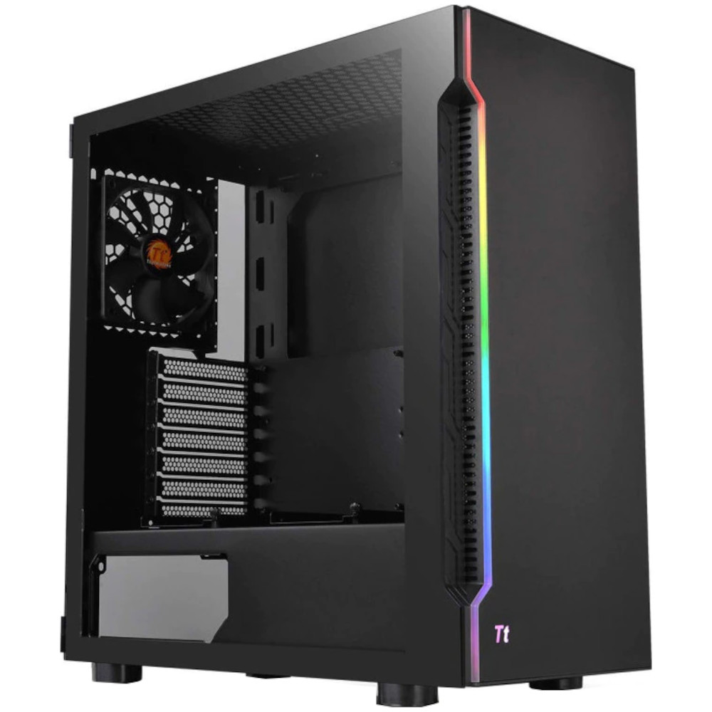 Carcasa Thermaltake H200, RGB, Middle Tower, fara sursa, ATX, Negru Carcasa Thermaltake H200, RGB, Middle Tower, fara sursa, ATX, Negru
