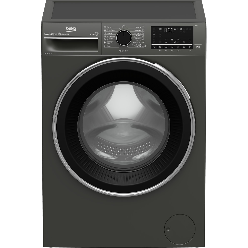 Masina de spalat rufe Beko B3WF U 7724 MB, 7 kg, 15 programe, 1200 RPM, SteamCure, HomeWhiz, Recycled Tub, AddXtra, Clasa D Masina de spalat rufe Beko B3WF U 7724 MB, 7 kg, 15 programe, 1200 RPM, SteamCure, HomeWhiz, Recycled Tub, AddXtra, Clasa D