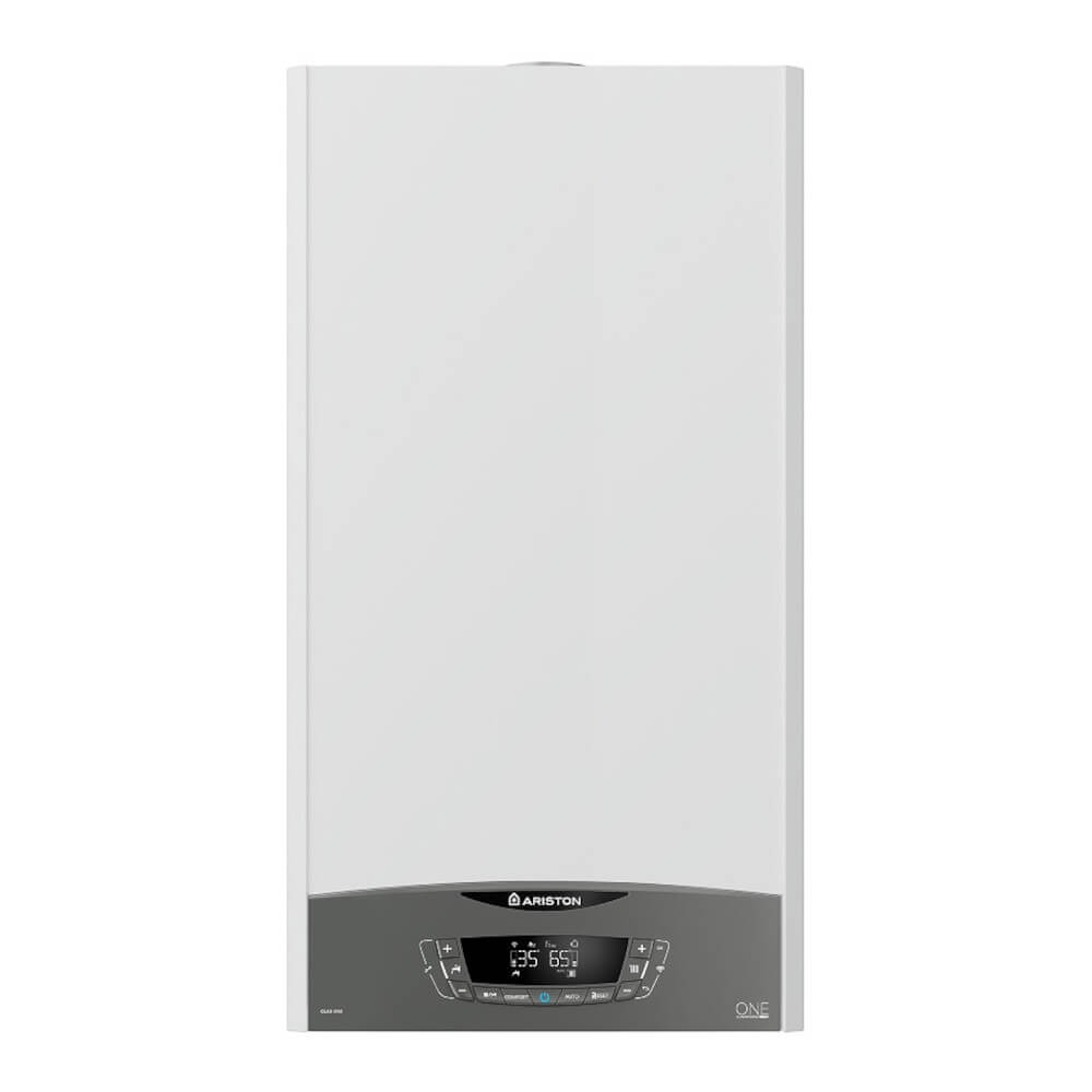 Centrala termica murala in condensare Ariston Clas One Wifi 24, 24 kW, Afisaj LCD, Control vocal, Alb Centrala termica murala in condensare Ariston Clas One Wifi 24, 24 kW, Afisaj LCD, Control vocal, Alb