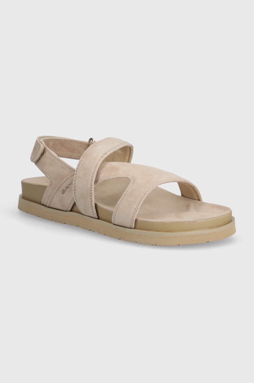 Gant sandale din piele intoarsa Mardale femei, culoarea bej, 28503594.G24 Gant sandale din piele intoarsa Mardale femei, culoarea bej, 28503594.G24