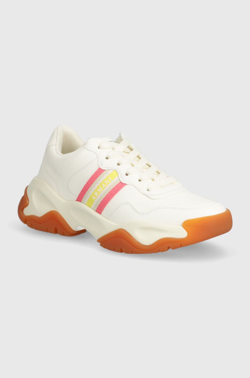 Armani Exchange sneakers culoarea bej, XDX156 XV836 00894 Armani Exchange sneakers culoarea bej, XDX156 XV836 00894