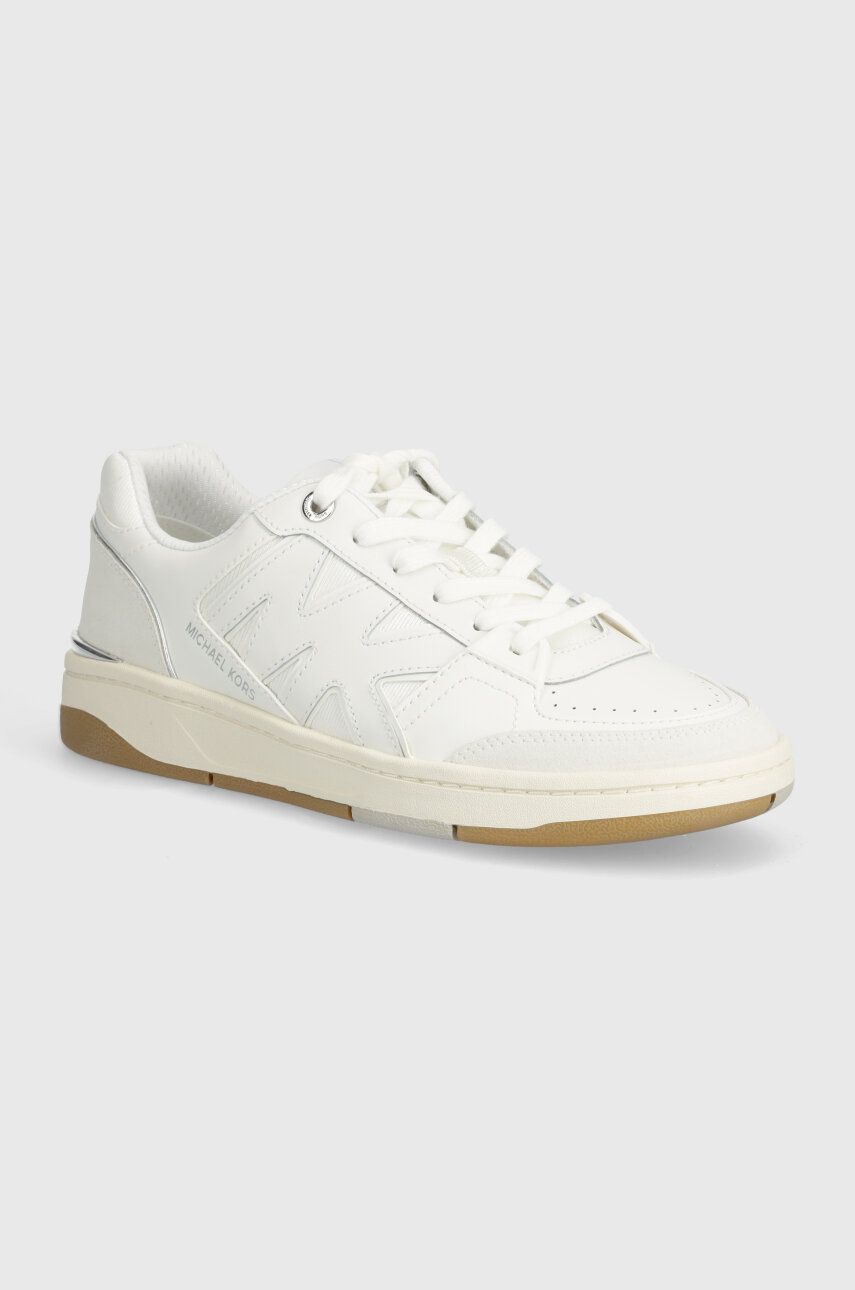 MICHAEL Michael Kors sneakers din piele Rebel culoarea alb, 43S4RLFS5D MICHAEL Michael Kors sneakers din piele Rebel culoarea alb, 43S4RLFS5D