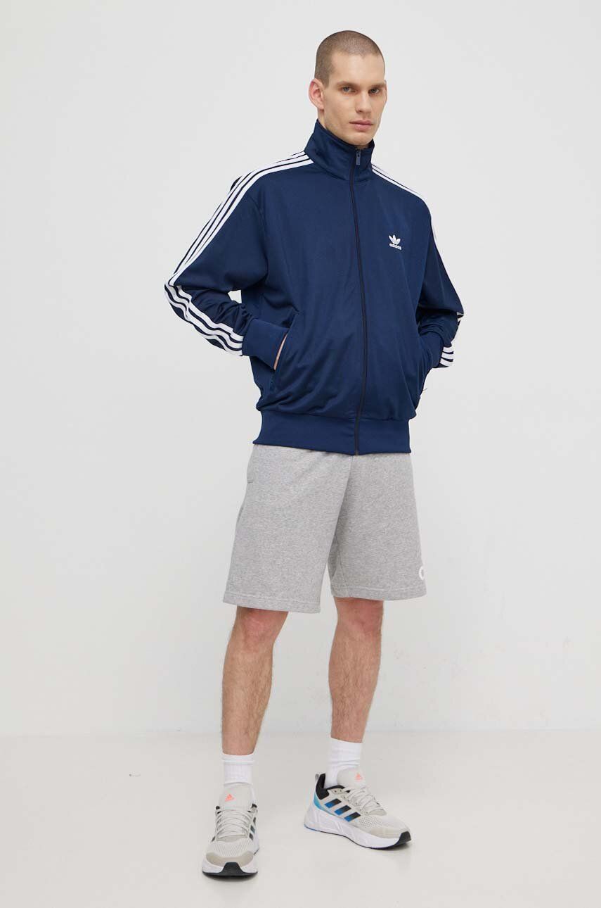 adidas Originals bluza barbati, culoarea albastru marin, modelator, IR9893 adidas Originals bluza barbati, culoarea albastru marin, modelator, IR9893