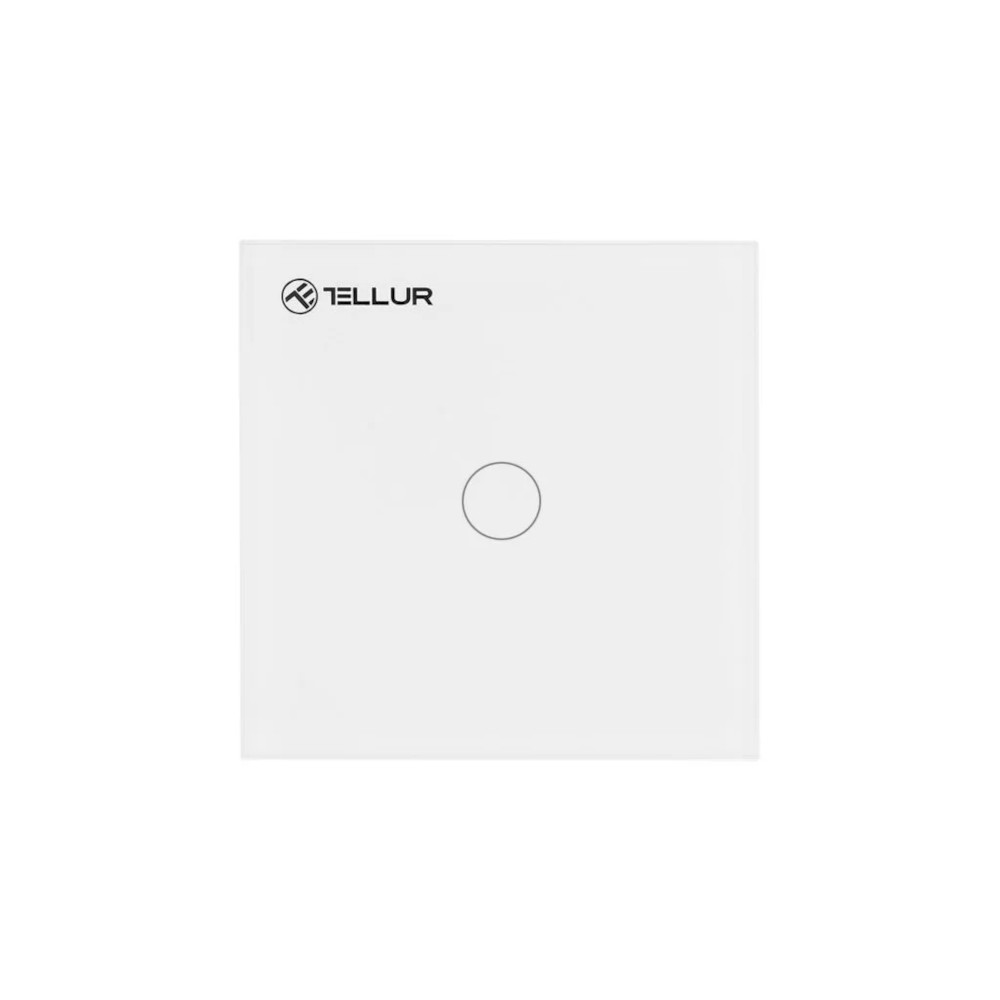 Intrerupator smart Tellur TLL331041, Touch, Wireless, 1800 W, 10 A, Alb Intrerupator smart Tellur TLL331041, Touch, Wireless, 1800 W, 10 A, Alb