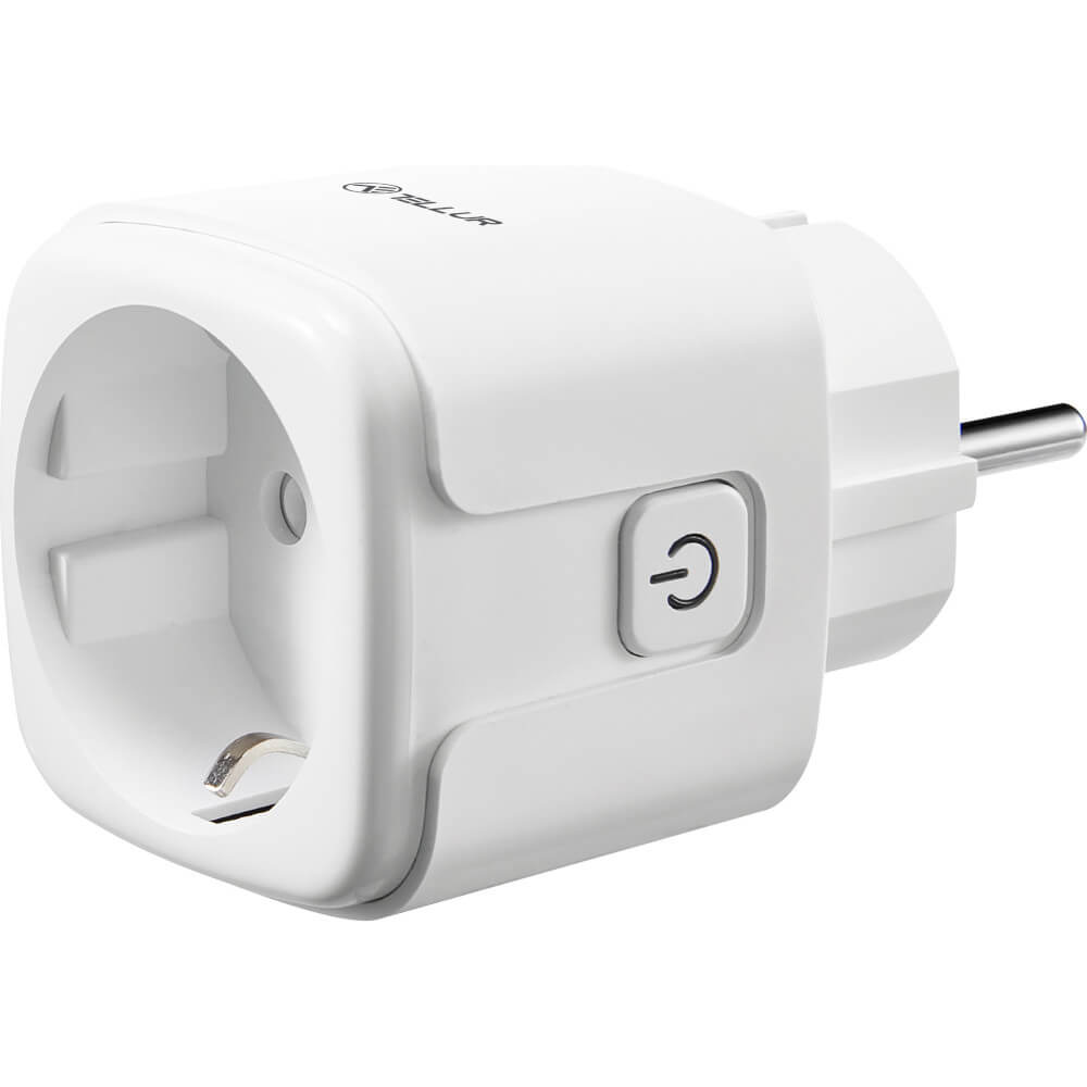 Priza Tellur TLL331311, Wi-Fi, 3680 W, 16 A, Monitorizare consum, Alb Priza Tellur TLL331311, Wi-Fi, 3680 W, 16 A, Monitorizare consum, Alb