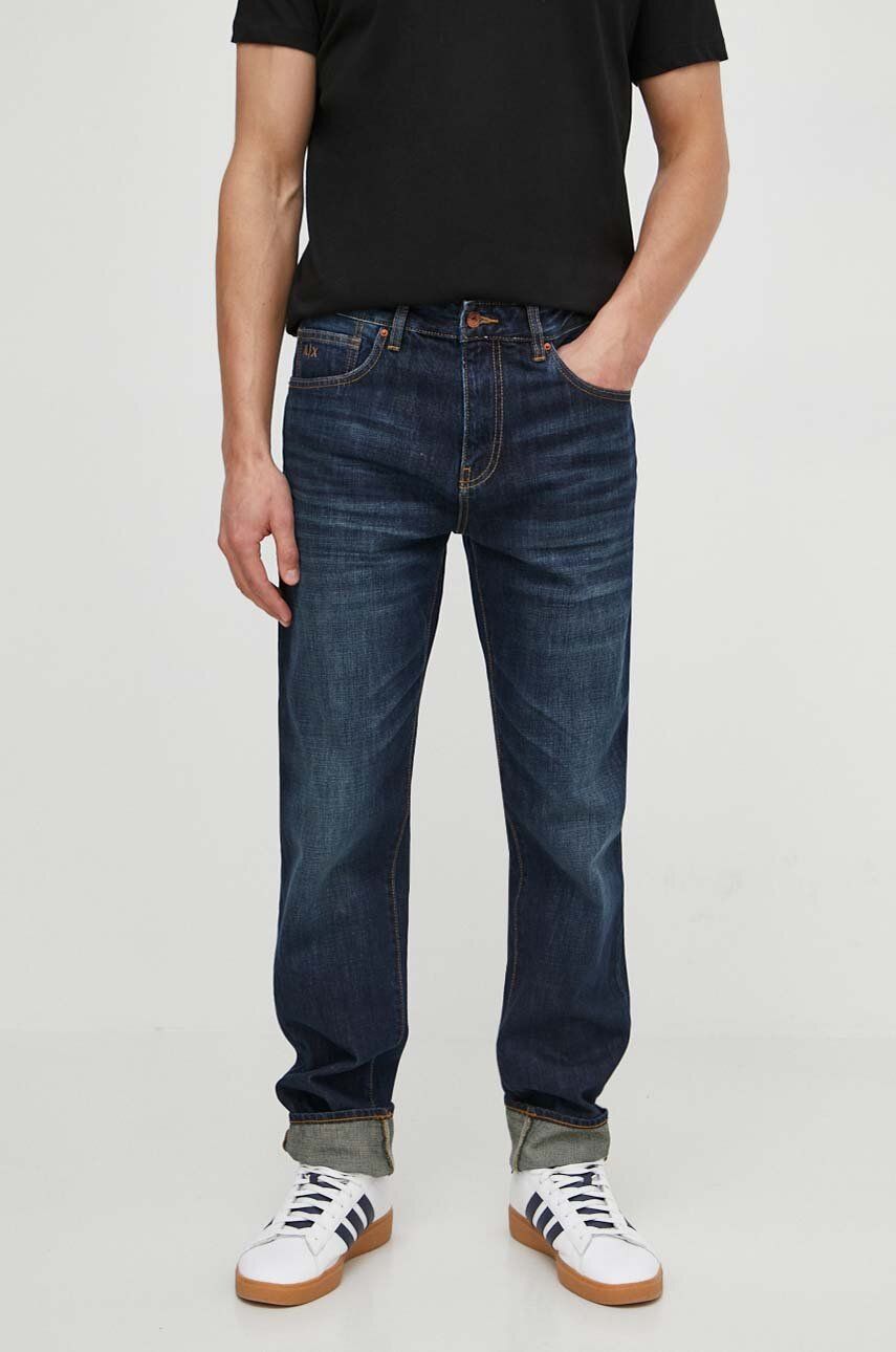 Armani Exchange jeansi barbati, culoarea albastru marin, 3DZJ13 Z1UYZ Armani Exchange jeansi barbati, culoarea albastru marin, 3DZJ13 Z1UYZ